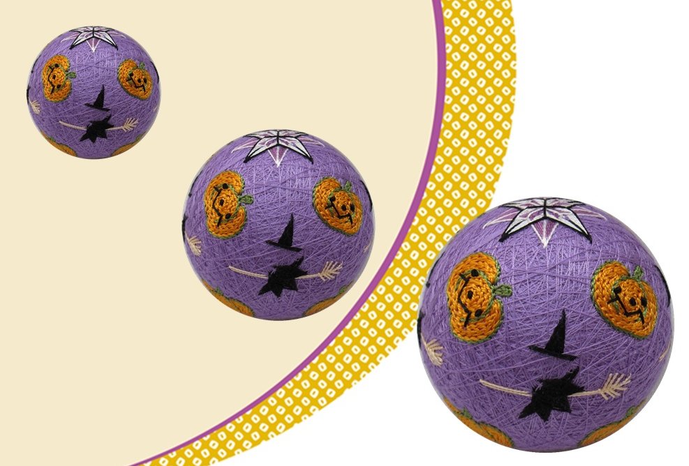 会員さんよりハロウィンてまりの写真をいただきました！ ＃てまり