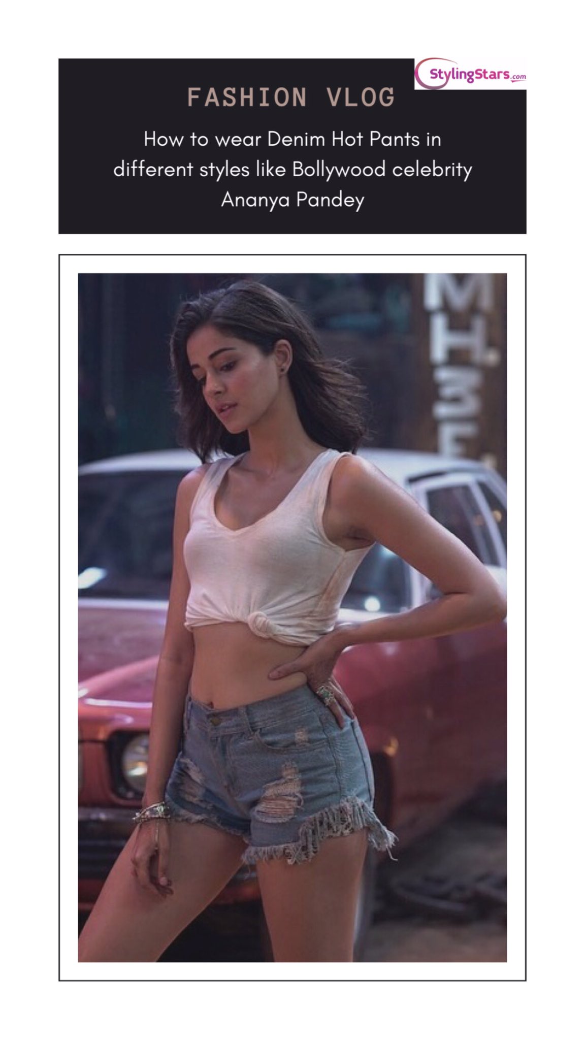 Tops to wear shop with hot pants
