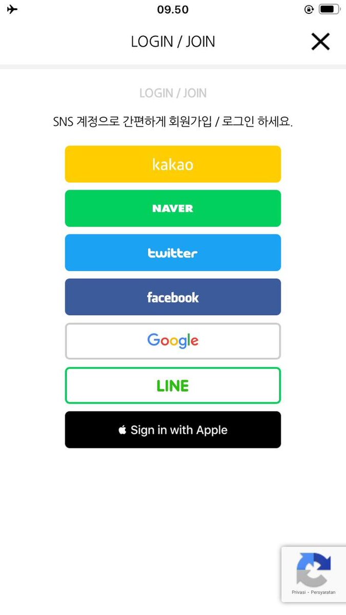 SIGN UP & LOGIN 1. tap 확인 below2. tap login/join3. sign up via kakao, naver, twitter, facebook, google and LINE4. check all the boxes to agree and tap 동의 to submit