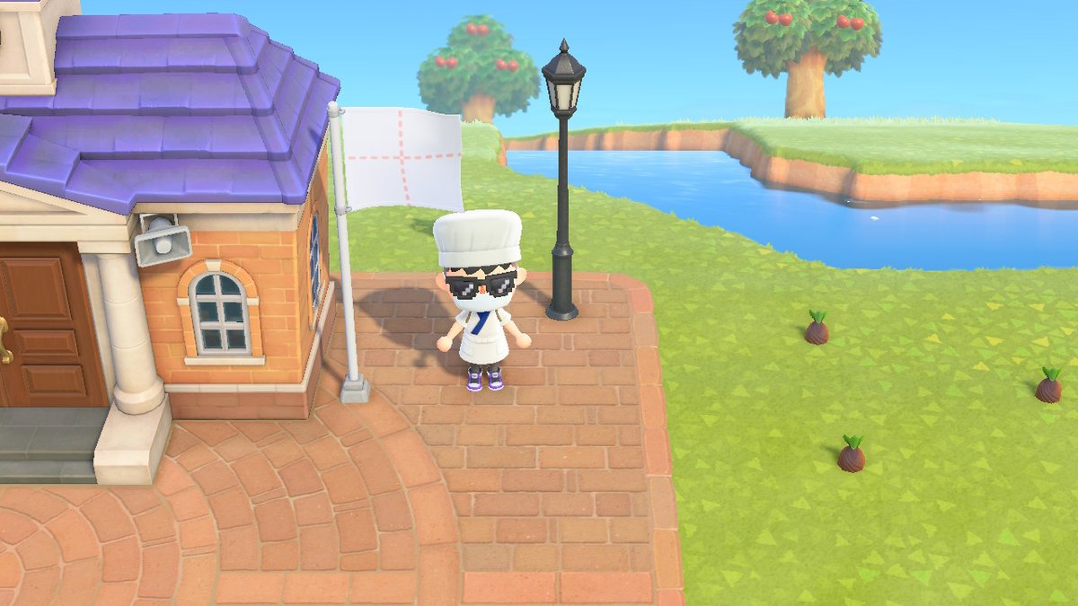 TheRealCKASHI's tweet photo. Did England just forget to set a custom design when creating the flag? #AnimalCrossing #ACNH #NintendoSwitch https://t.co/I5agaBEULb