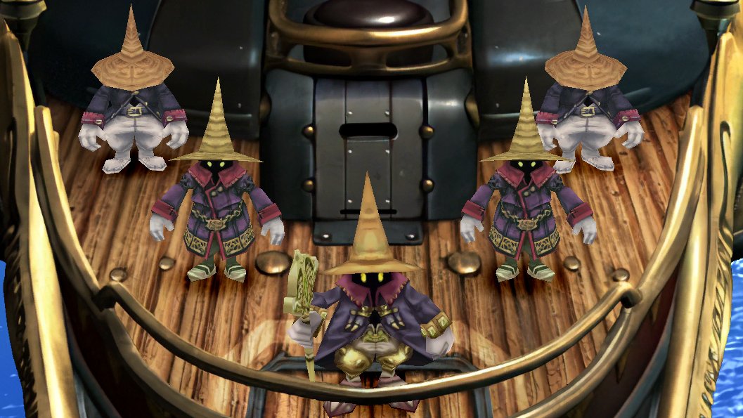 I love love LOVE the Type B and C Black Mages. Gold ornamentation over dark colors is so rad and those little metal kneepads are pure flash.