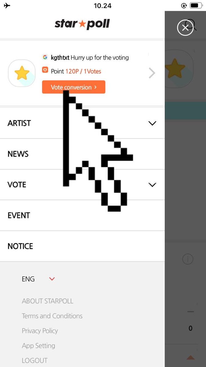 CONVERT POINTS VOTE CONVERSION:10 points = 1 Voting RightNOTE double exclamation markPOINTS doesn't have expiration