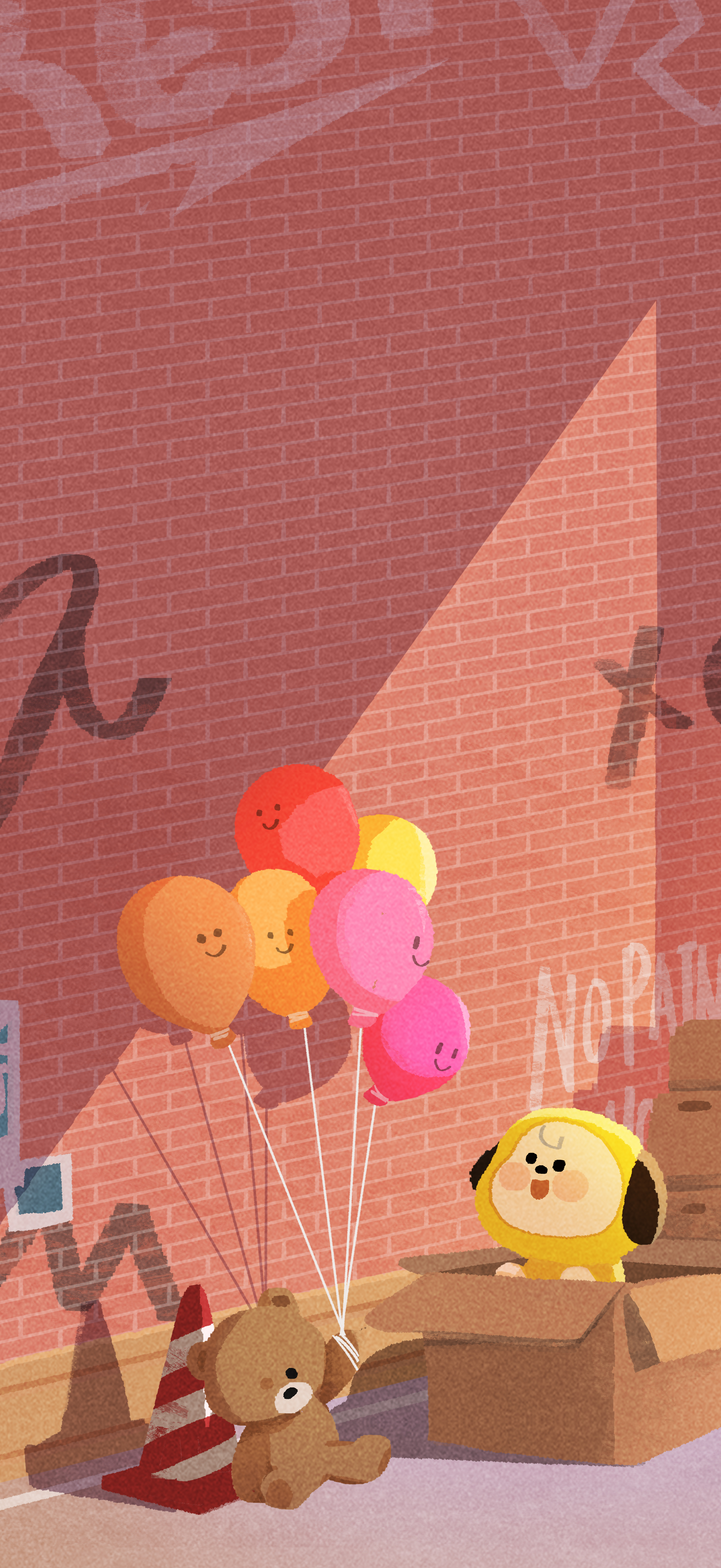 Bt21 Japan Official 一人じゃない いつも手のひらの中にいるよ 壁紙 スマホ画面 イラスト アートワーク Chimmy Chief Bt21 Bt21 Original Story アニメーション T Co Kgfvedcblh Twitter