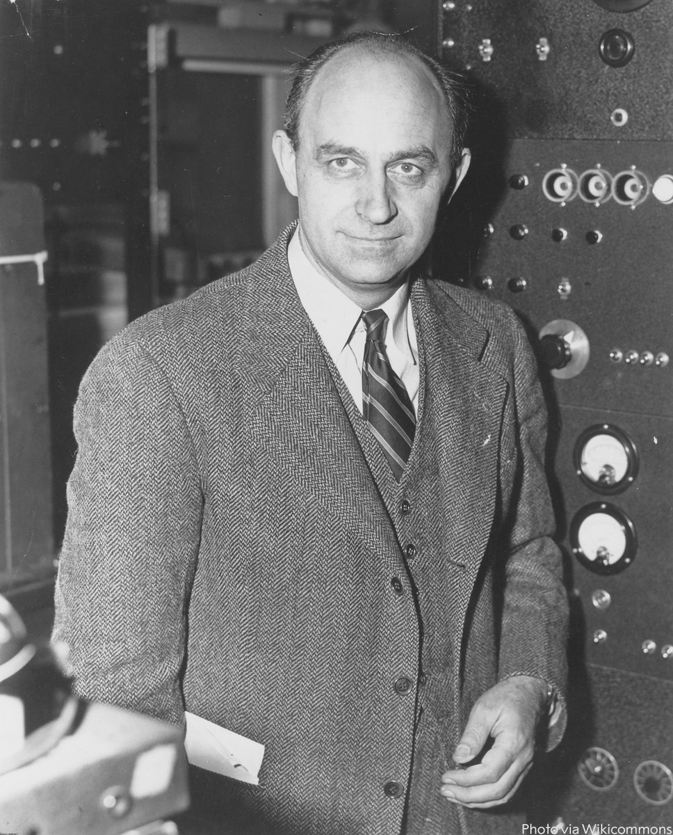 Enrico Fermi, born #OTD in 1901, was awarded the #NobelPrize in Physics in 1938. He was awarded the prize for using neutron irradiation to demonstrate the existence of new radioactive elements, and for his related discovery of nuclear reactions brought about by slow neutrons.