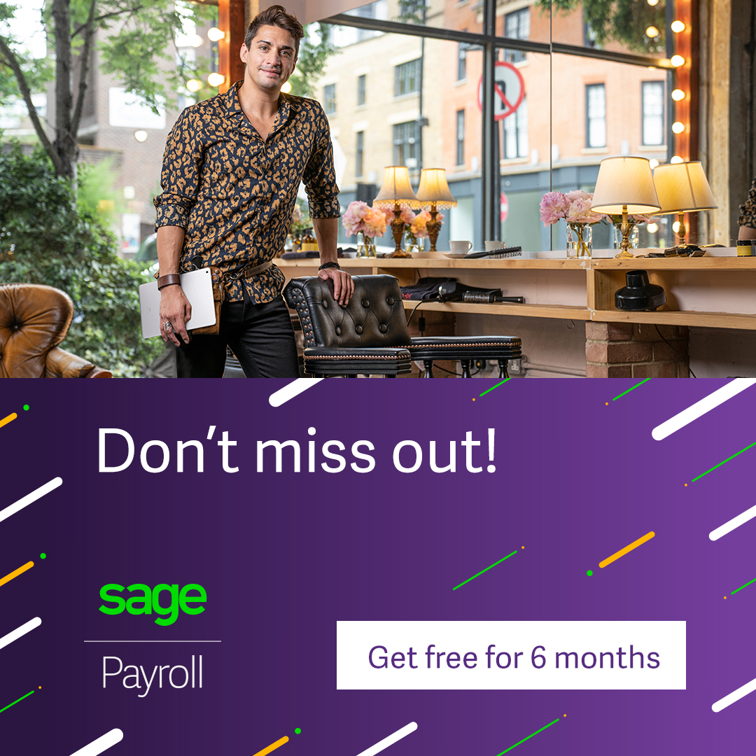 sageuk's tweet image. Effortless, cloud-based payroll for small businesses. Get PAYE, NIC and pensions, right first time, every time ☁️

Get Sage Payroll FREE for 6 months: 1sa.ge/sOHo50BE6JC