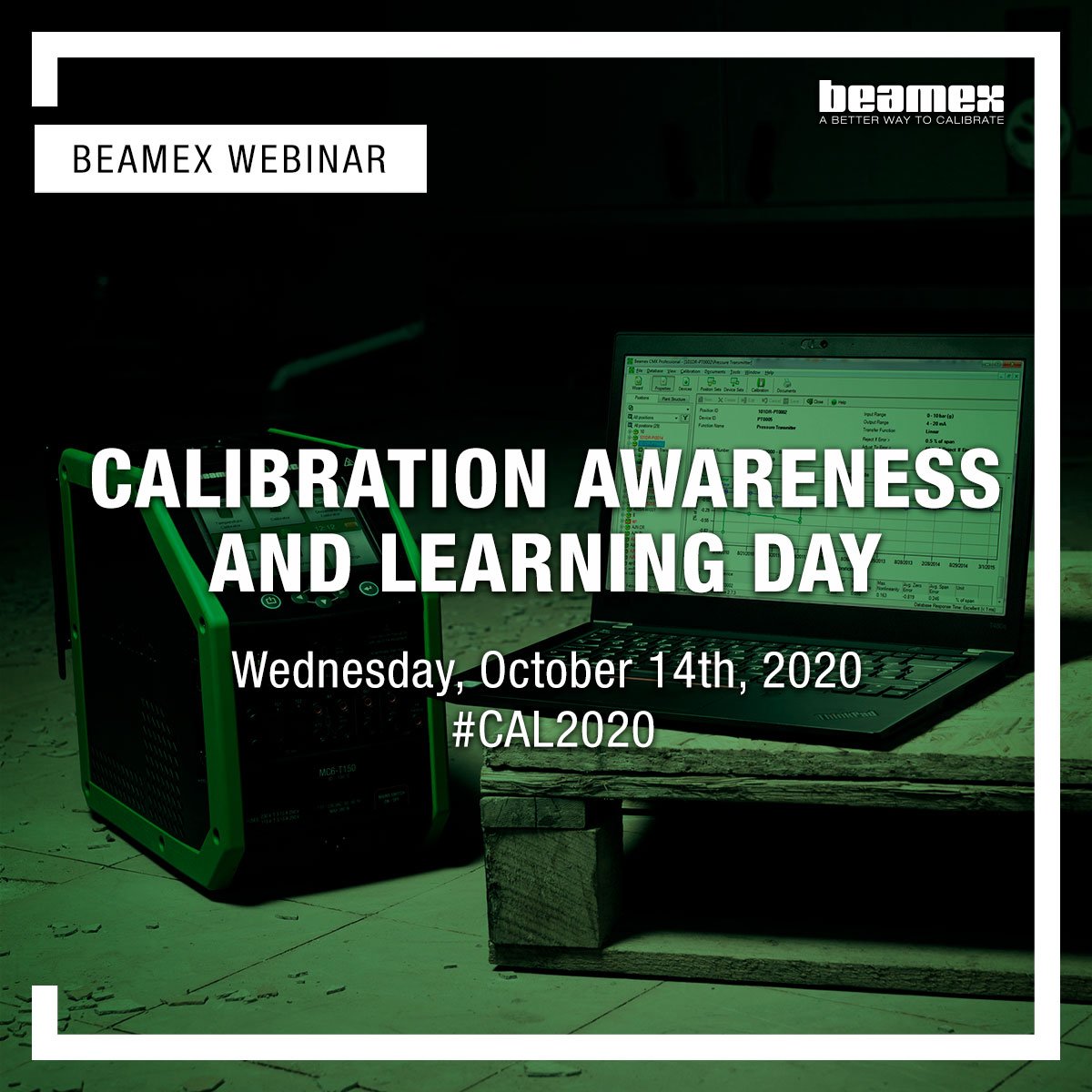 Join us on October 14th for our Calibration Awareness and Learning day… Online! 

Read more about the event and register here: hubs.ly/H0wZ4KP0 

#webinar