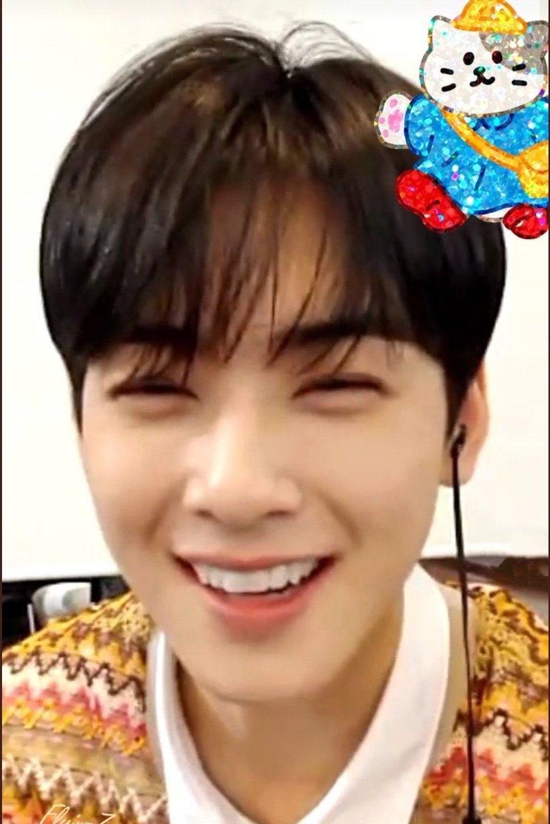 Okay now I'll show when  #차은우 smiles like this! >.<  https://twitter.com/butterjinwoo/status/1310839028535586816