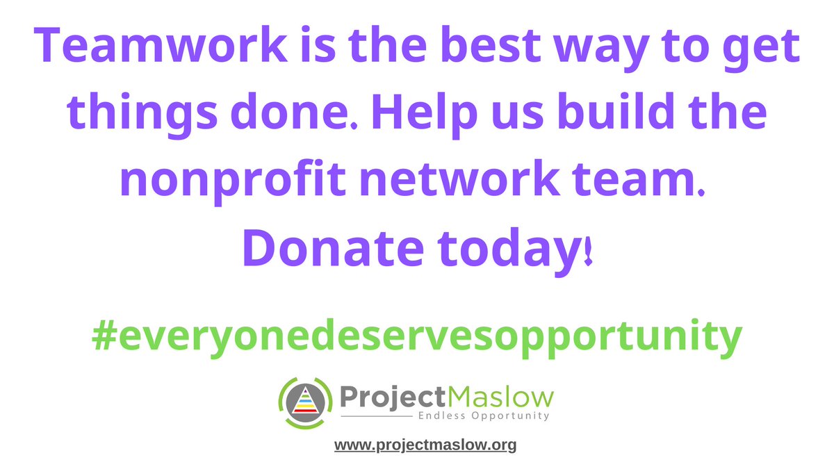 DavidTi21732706's tweet photo. #alwaysmovingforward
#everyonedeservesopportunity
#endlessopportunity
#nevergiveup
#projectmaslow
#nonprofit https://t.co/w48z2NrN9u