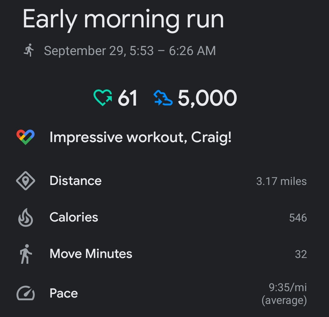 CraigCMartin12's tweet photo. Under 10! I'll take it!!! #FitLeaders #runtheyear #transformersof2020 #BlackWellness https://t.co/qdqVZRVHTM