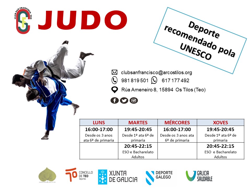 CSFTeo's tweet image. Regresa o #Judo ao tatami!!
reserva a túa praza!!
#JudoCSFTEO @concellodeteo