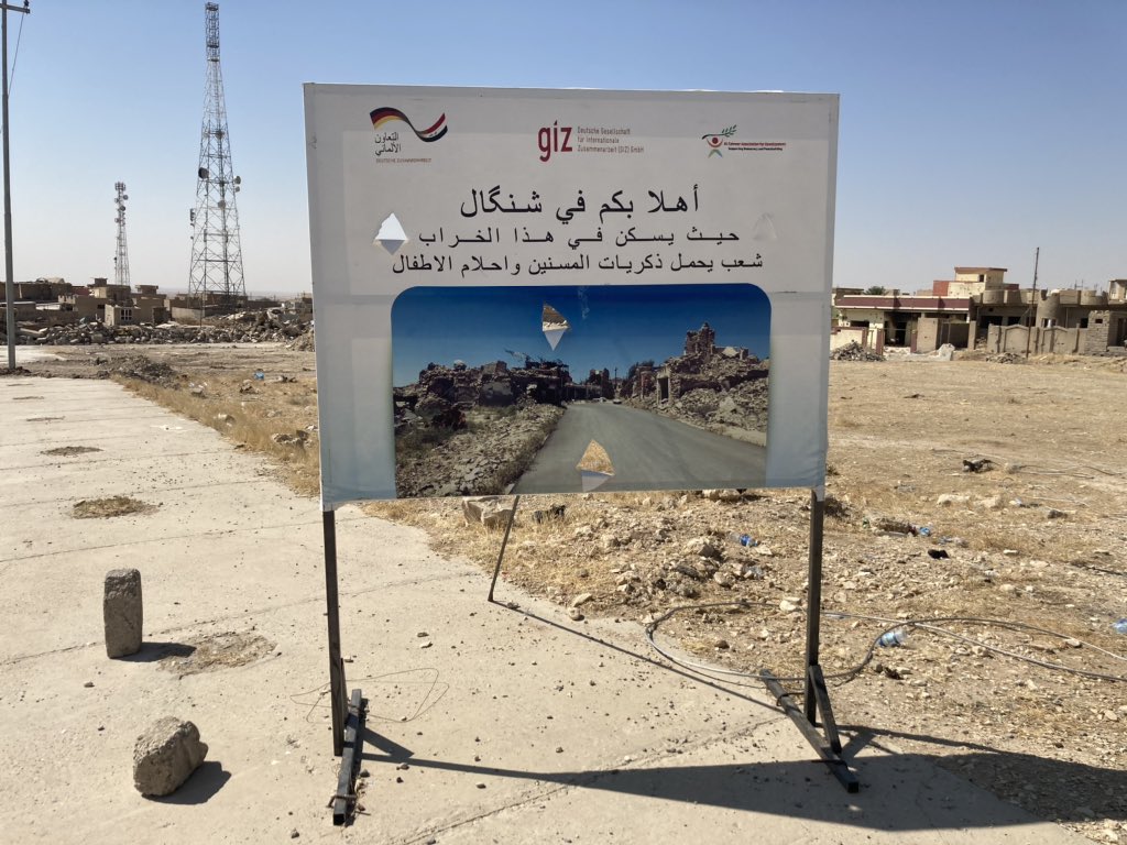 “Welcome to Sinjar, in this ruin a people live who carry the memories of the elderly and dreams of the children”