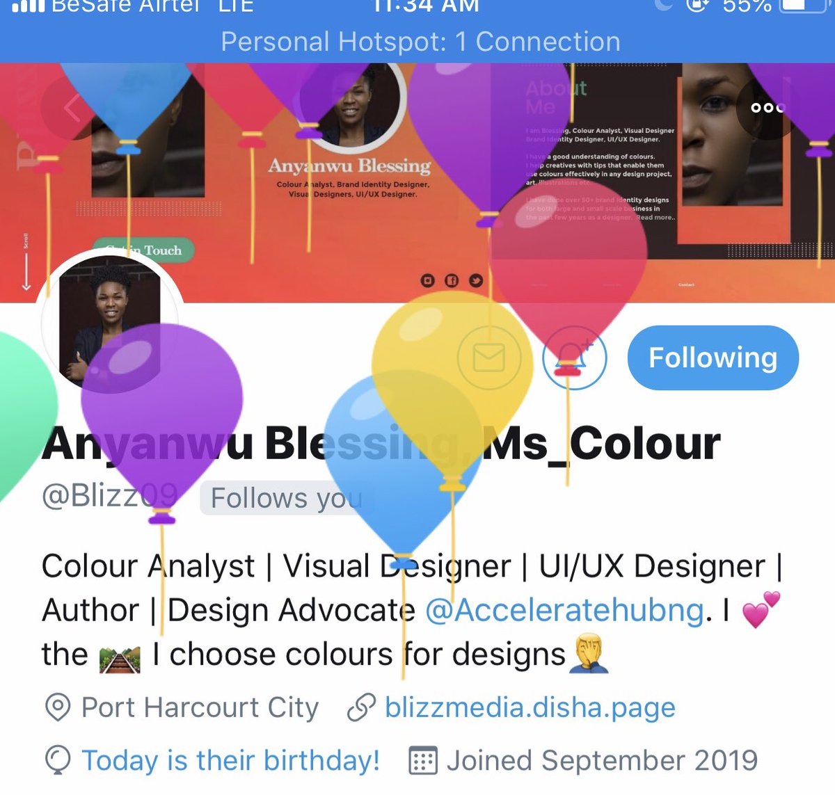 hertechtrail's tweet photo. Today we are celebrating one of us, Blessing @Blizz09 on her book launch. Blessing is a great color analyst and ui/ux developer. Attend the book launch, and get the book at discounted price. Congrats Blesisng and happy birthday 🎂🎈🎁.
#hertechtrailers 
#womenintech
#design https://t.co/tVcEsxrl11