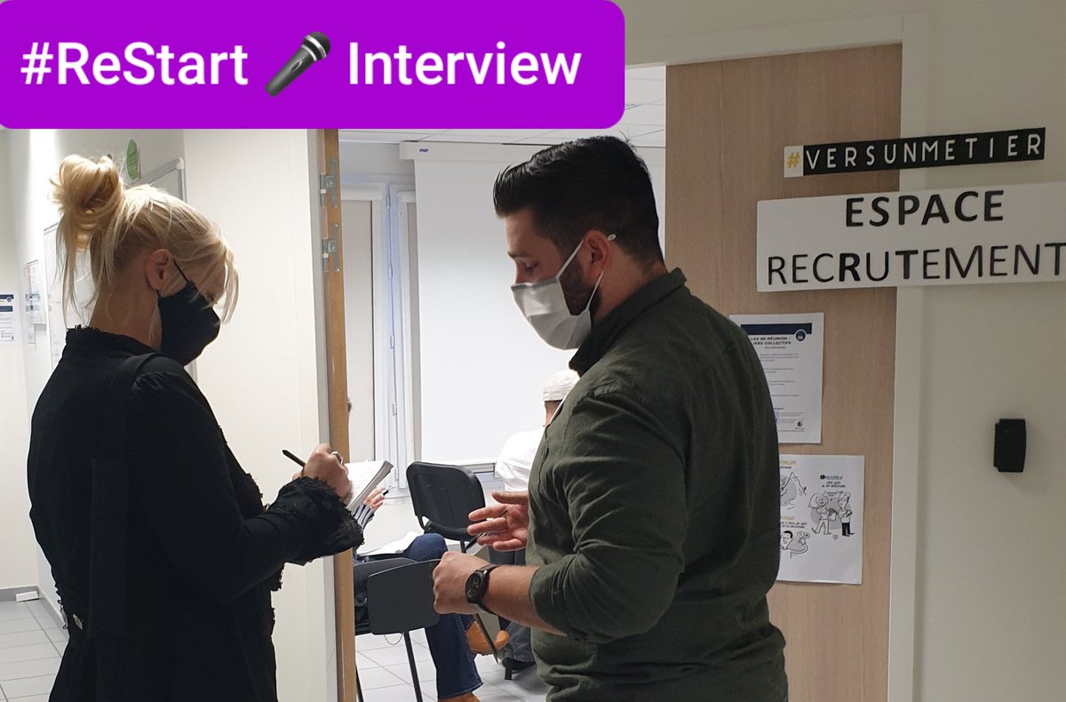 #ReStart @poleemploi_HDF
💯%Satisfaction ce matin !
✅Une belle diversité de projets de créations d'entreprises à venir...
👥Entretien conseil <a href="/JocelynGaudich2/">Jocelyn Gaudichet</a> 
👥Entretien avec notre partenaire <a href="/bgehdf/">BGE Hauts de France</a>
🎤Interview Presse Sophie Diers labeilledelaternoise.fr