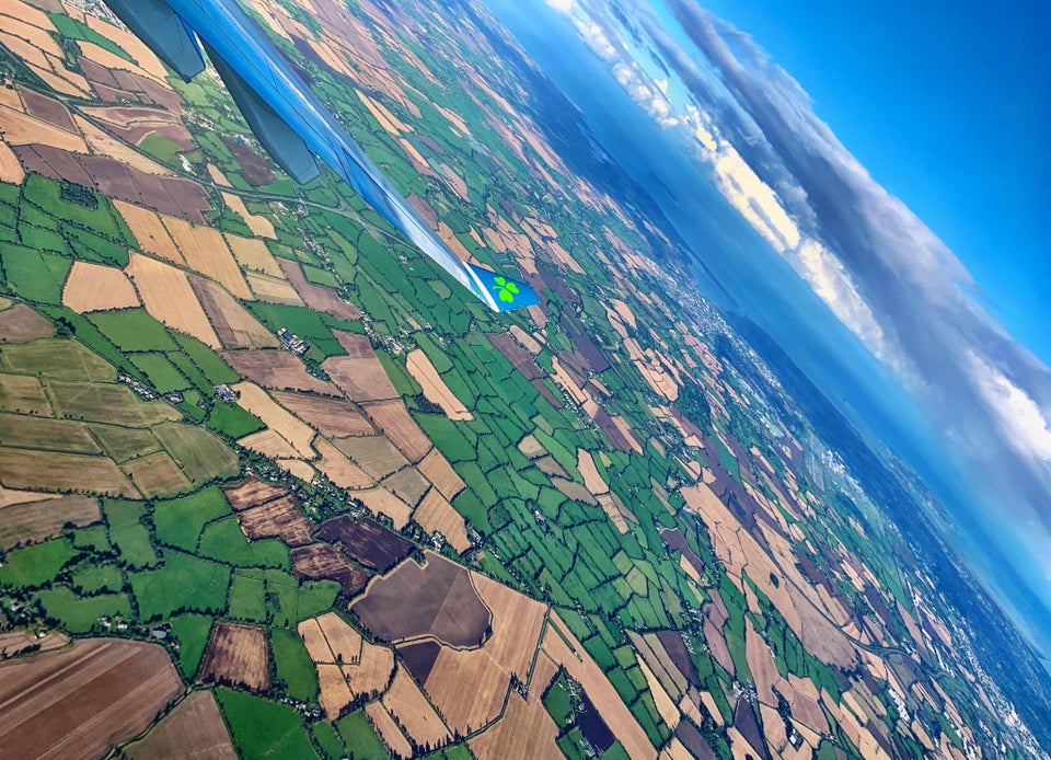 So much green :) Could do with a few more trees though! #Ireland