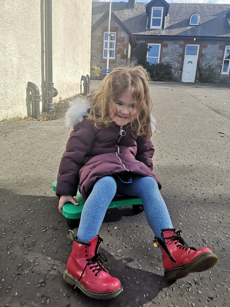 Straiton_PS's tweet photo. Miss Butcher nearly got run over taking these action shots! Wheelie boards in the sunshine with P1 and the EYC 😊 https://t.co/cKDW4eYE3n