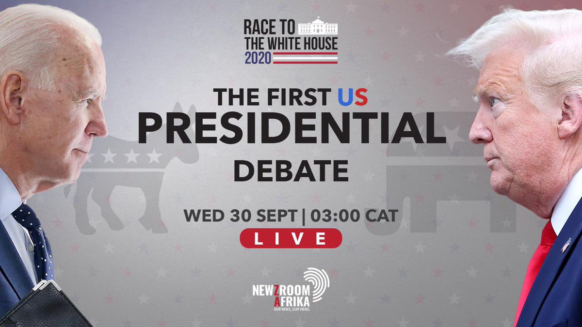 KatyKatopodis's tweet image. Set your alarm clocks ⏰
Join @Newzroom405 at 3am tomorrow for our special LIVE coverage of the US #PresidentialDebate as Trump &amp;amp; Biden go head-to-head. This is followed by post debate analyses by top guests, US reporters, @sbungalwa &amp;amp; @MichelleL_Craig