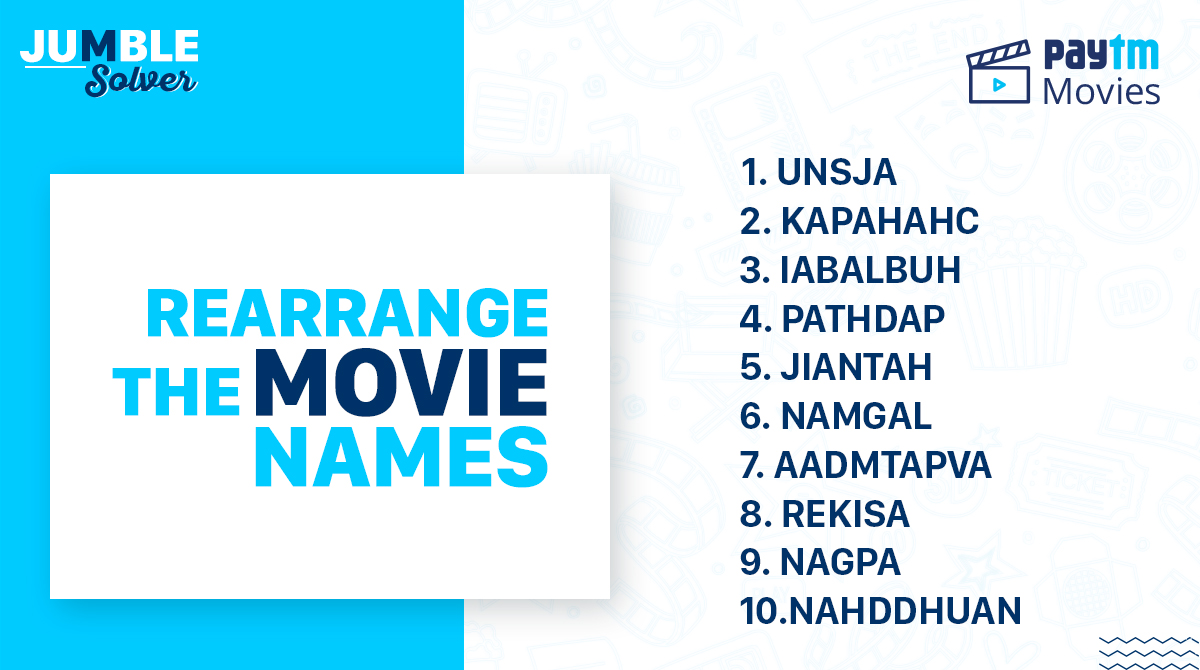 carebydistrict's tweet photo. How well do you know your movies? ๐ค
#GuessTheMovie #JumbleSolver https://t.co/LiRRN2IgqR