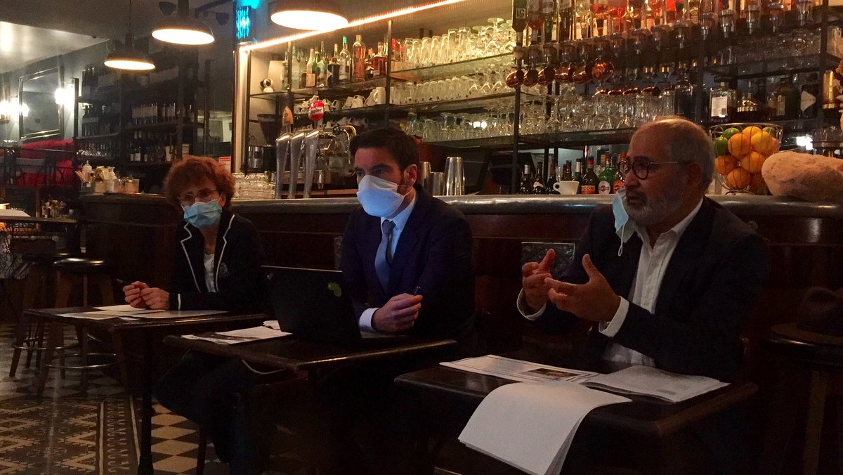 Kisio's tweet photo. En direct de l’hôtel du Nord, une conférence de presse pour présenter les résultats de l étude sur le mass transit francilien réalisée par transilien @SNCF et @linstitutPR, données GPS @Kisio à l appui https://t.co/ErOV7mwkke