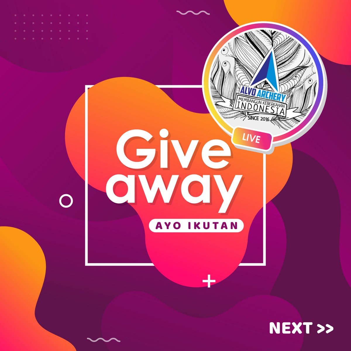 Alvo_Archery_'s tweet photo. Informasi GIVEAWAY
- Follow IG Alvo Archery
- Komen AYO PANAHAN di Postingan Giveaway + Mention 25 teman IG kamu
- WhatsApp DONE ke nomor CS Alvo Archery : 0813 4147 7775
- GIVEAWAY diumumkan besok sekitar Jam. 10 Pagi in syaa Allaah...
#AlvoGiveAway #Giveaway #GiveawayBusur https://t.co/PIPJ7S8dHf