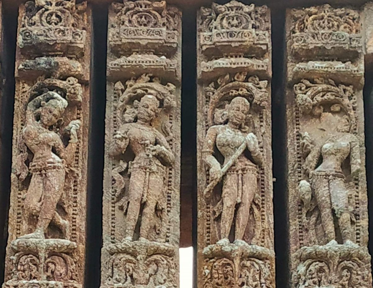 The young girls of the family of used to dance overnight in the temples of kalinga. Hence the sani community hence know as DevaSani .They use to visit this temples to that temple,this court to that court (ଅଗଣା)for dancing purpose.Thus odrabhashi called themBarangana.12/n
