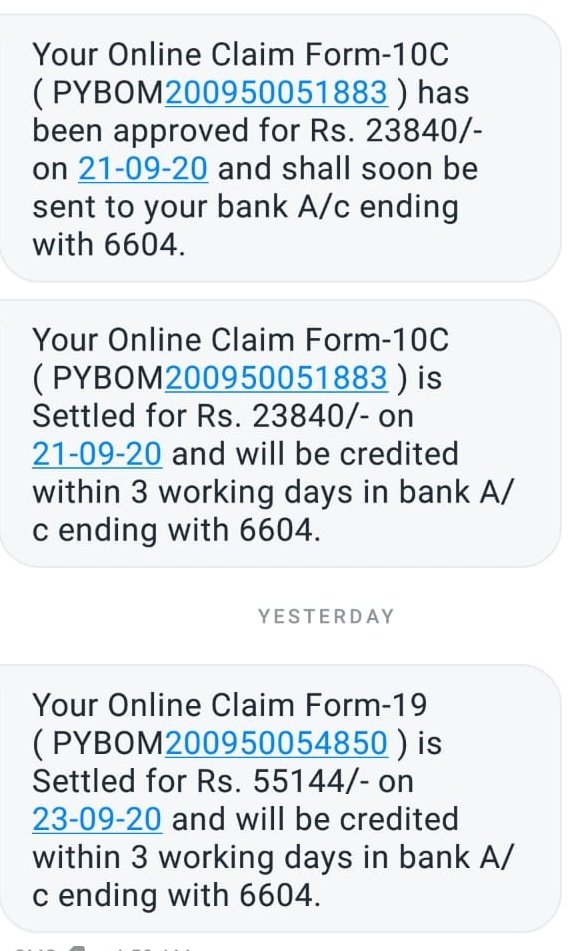 TigerMushaied's tweet photo. @socialepfo 6 से 8 दिन बाद भी मेरे #Account में पैसे #credit नहीं किए गए हैं।
जबकि मुझे 3 #Working_Days
 के लिए बोला गया था। अत: आपसे अनुरोध है कि इस समस्या का समाधान करें @epfoggn_west
@LabourMinistry https://t.co/yrM9EznMoh