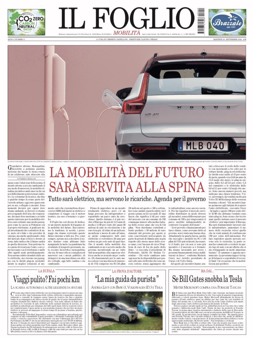 Oggi è il giorno... con <a href="/ilfoglio_it/">Il Foglio</a> in regalo l’inserto Mobilità il nuovo mensile del quotidiano di <a href="/claudiocerasa/">Claudio Cerasa</a> ... personaggi storie tendenze inchieste impressioni di guida... buona lettura a tutti <a href="/pierovietti/">Piero Vietti</a> <a href="/michimas/">Michele Masneri</a> <a href="/giostuzzi/">Giovanni Battistuzzi</a>