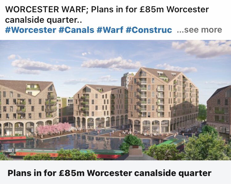 Grimesygrimes's tweet image. WORCESTER WARF; Plans in for £85m Worcester canalside quarter..
#Worcester #Canals #Warf #Construction #Residential 
constructionenquirer.com/2020/09/28/pla…