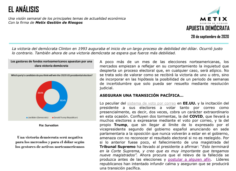 Elkargi_SGR's tweet photo. Análisis semanal de #Metix, el servicio que asesora a #pymes en la gestión y control de riesgos, de la mano de #ELKARGI y @OmegaIGF
📰 https://t.co/isgs2JbAol
🔗Web: https://t.co/bDC96OLqxg
LinkedIn: https://t.co/tTFB72Tp12
📽️ https://t.co/kR1pQB6UKX https://t.co/GnIT2Xibtx