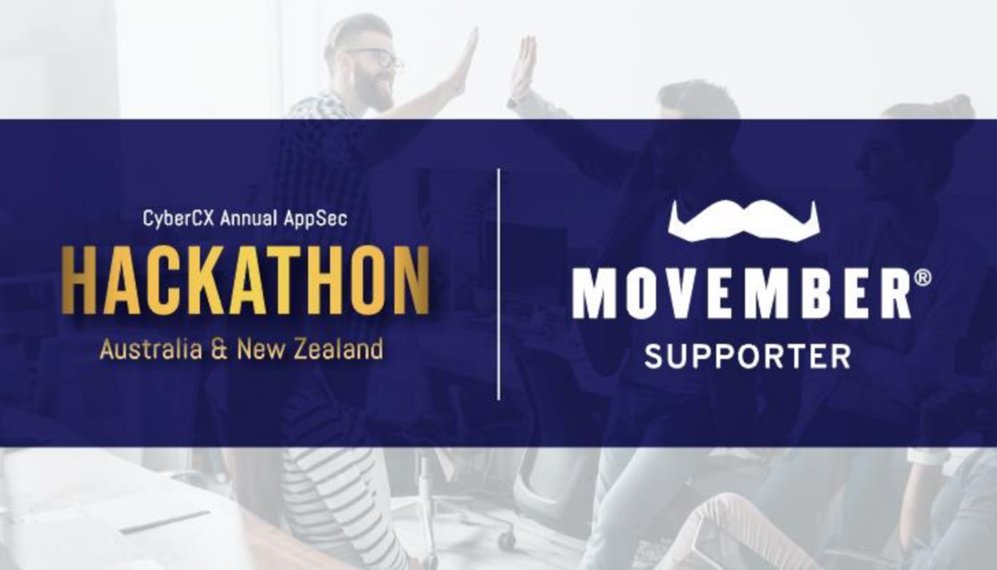 At our AppSec #hackathon we're proudly supporting <a href="/MovemberAUS/">Movember Australia</a>. Together, we can help shine a light on the importance of men’s health, particularly mental health, whilst supporting a range of initiatives that are driving meaningful change in men’s lives: bit.ly/3ie1Tp1