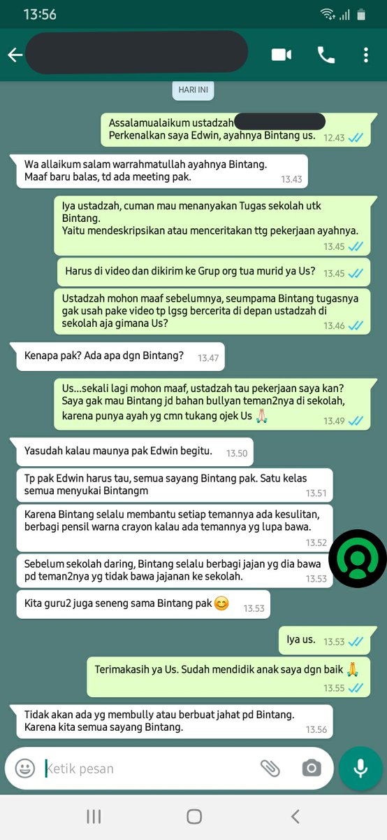 Saya cuman seorang ayah yg lemah yg mau melindungi anaknya.