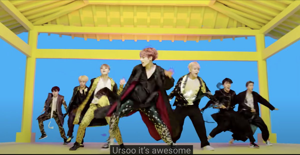 There are many samul nori and other traditional Korean music elements in Idol. The spinning jumps in the choreo is one example. Also are the exclamations of "ursoo joutah", "jihwaja joutah", & "donggiteok deoreureureu", which are used in traditional music to add energy and flow.