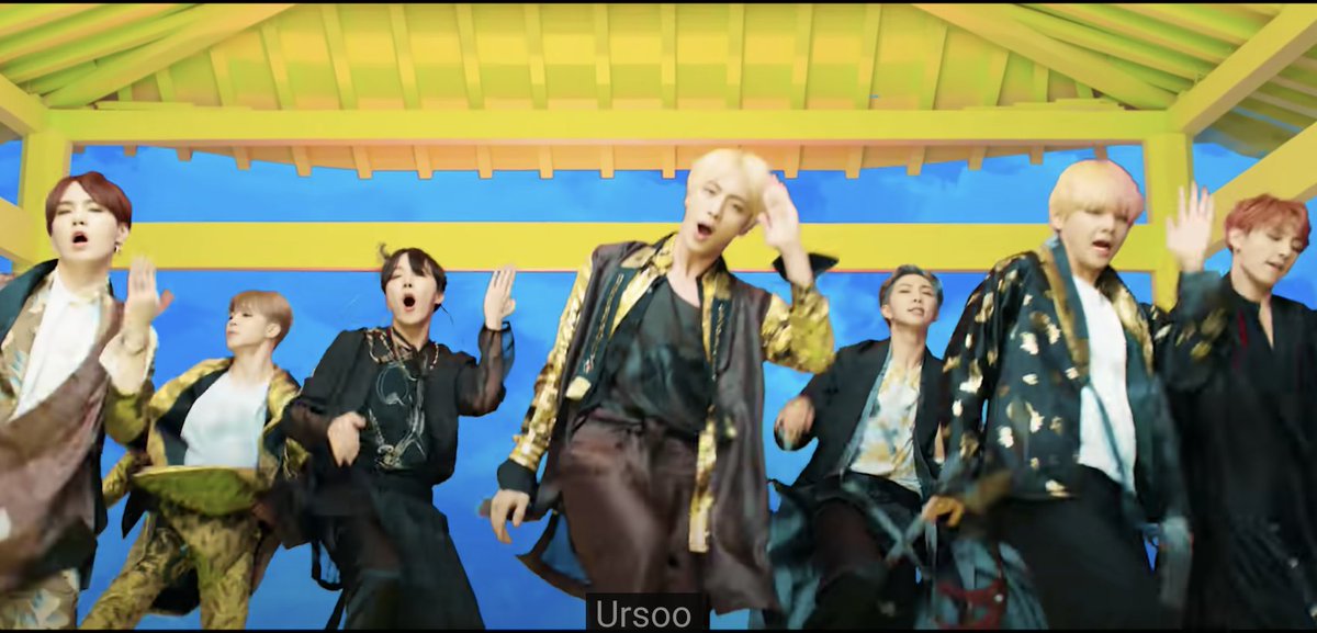 There are many samul nori and other traditional Korean music elements in Idol. The spinning jumps in the choreo is one example. Also are the exclamations of "ursoo joutah", "jihwaja joutah", & "donggiteok deoreureureu", which are used in traditional music to add energy and flow.