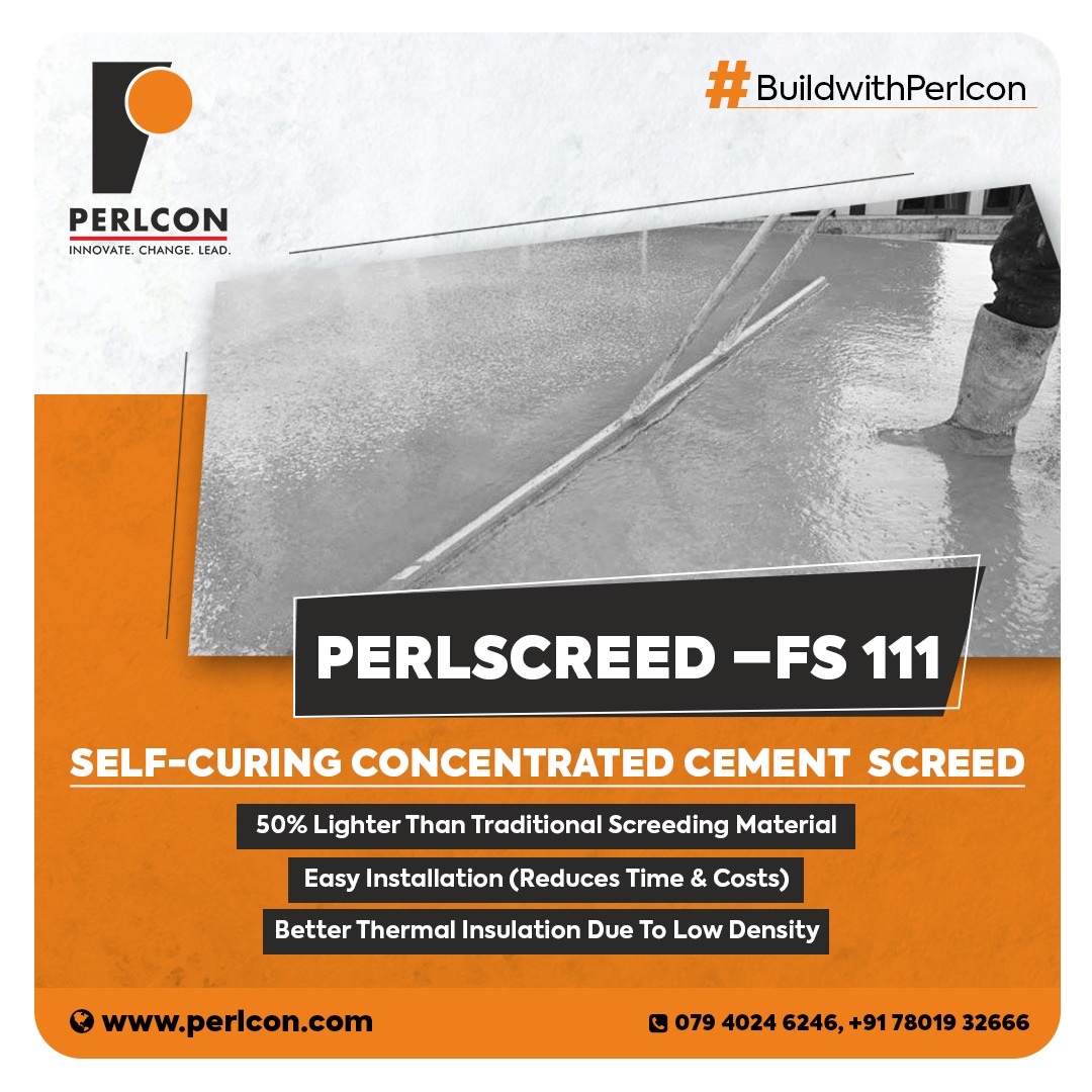 PerlconL's tweet image. #PERLSCREED –FS 111 is a specially formulated Light weight, fast-setting, easy-spread, low strength and self-curing concentrated cement screed.
#BuildwithPerlscreed