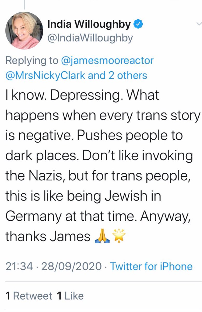 Footnote 3: Trans people are *just* like Jews in Germany under the Nazis. Except for the murder, confiscation of property and everything else.