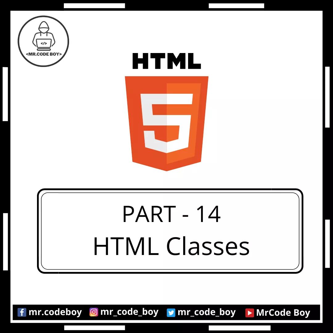 mr_code_boy's tweet image. HTML Part - 14 (Classes)

Like, Share, Comment, and Follow for more technical stuff.

YouTube - bit.ly/mrcodeboy
Facebook - facebook.com/mr.codeboy/
Instagram - instagram.com/mr_code_boy/
Twitter - 

#coding #html #css #javascript #java #100DaysOfCode