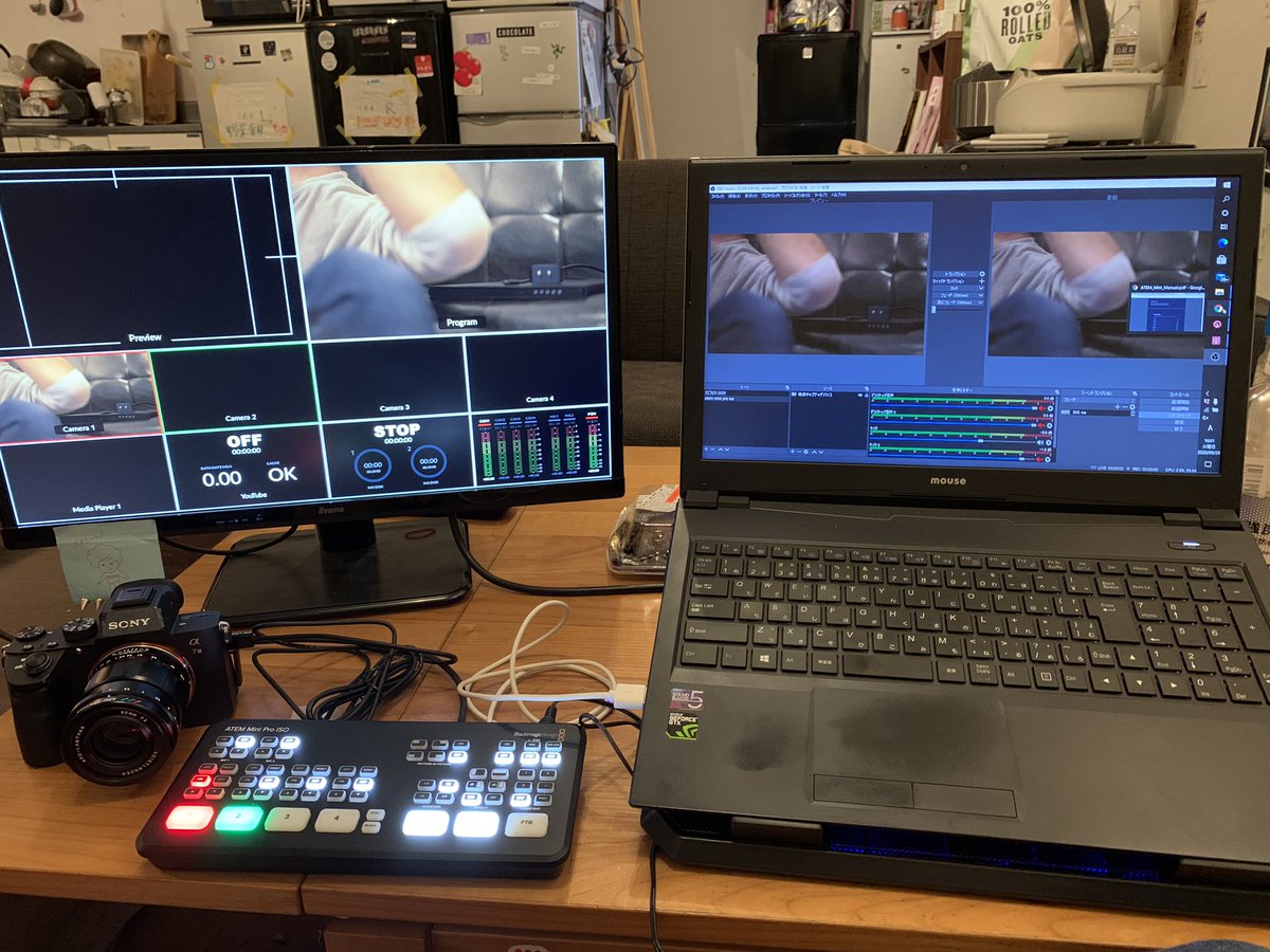 tsumusan1226's tweet image. 【ライブ配信スイッチャーきた！】

▼出来るようになること
・複数カメラの切り替え配信
・一眼/ビデオカメラの映像をpcに入力
・zoom画面共有無しでスライド表示
・収録現場その場で簡易編集

zoomやYouTubeLiveで
講座や発表会などする時に便利です！需要急増中！

#atemminiproiso