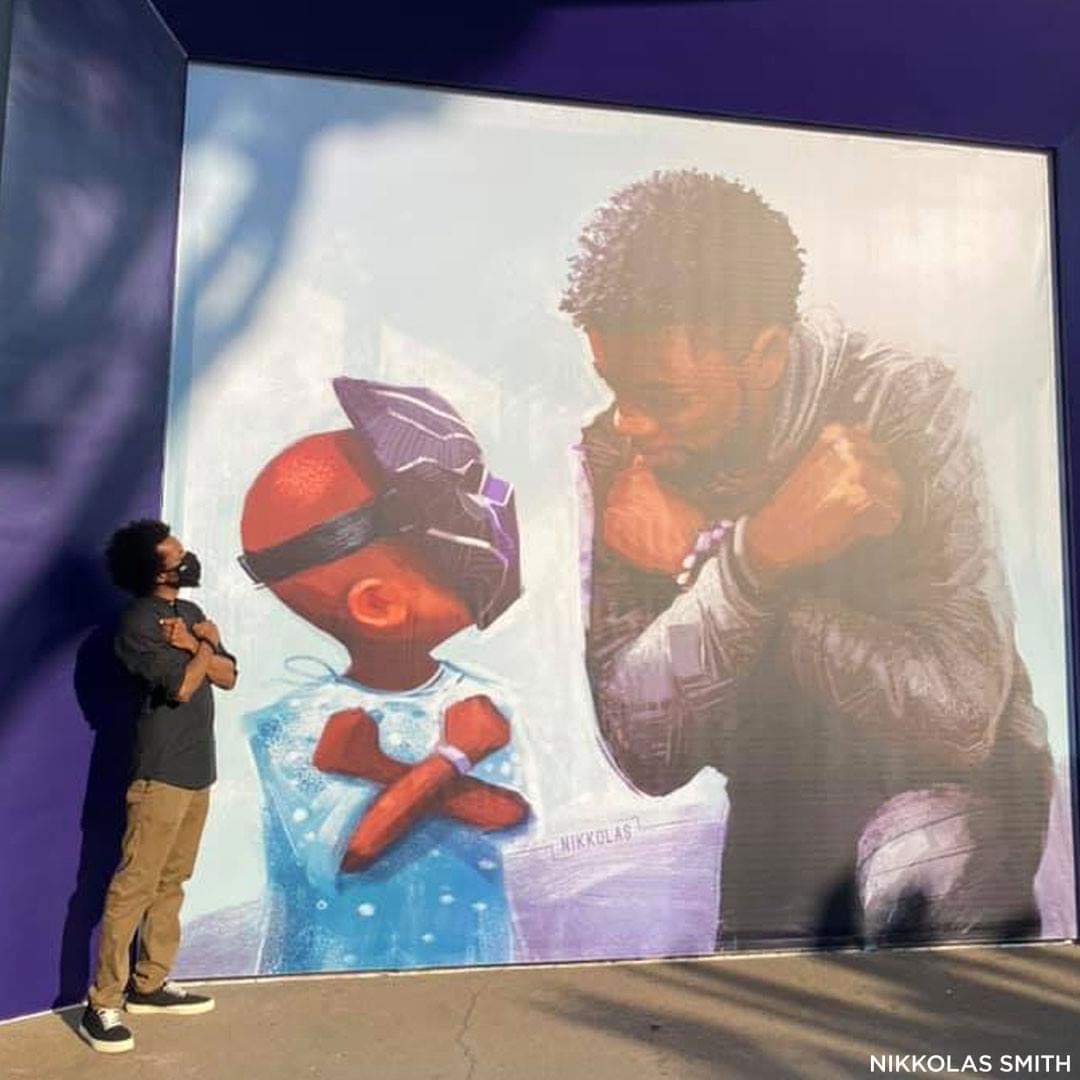 Wow what a picture. Fantastic tribute to Chadwick Boseman. Did shed a tear❤❤❤❤