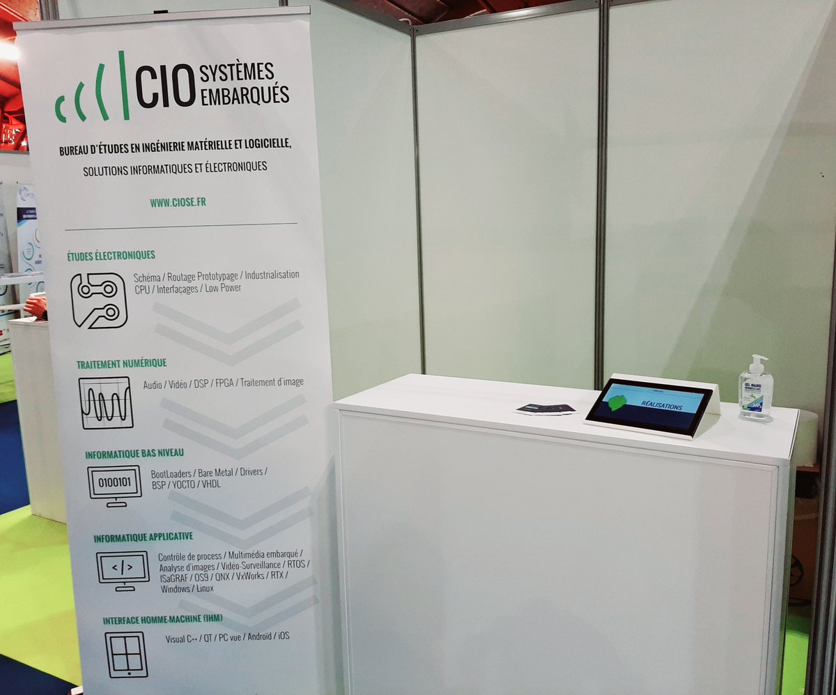 CIO_SysEmb's tweet image. Nous sommes présents au Forum de l&apos;électronique d&apos;Avignon - Stand F59 #electronique #embarque #avignon 
@FElectronique