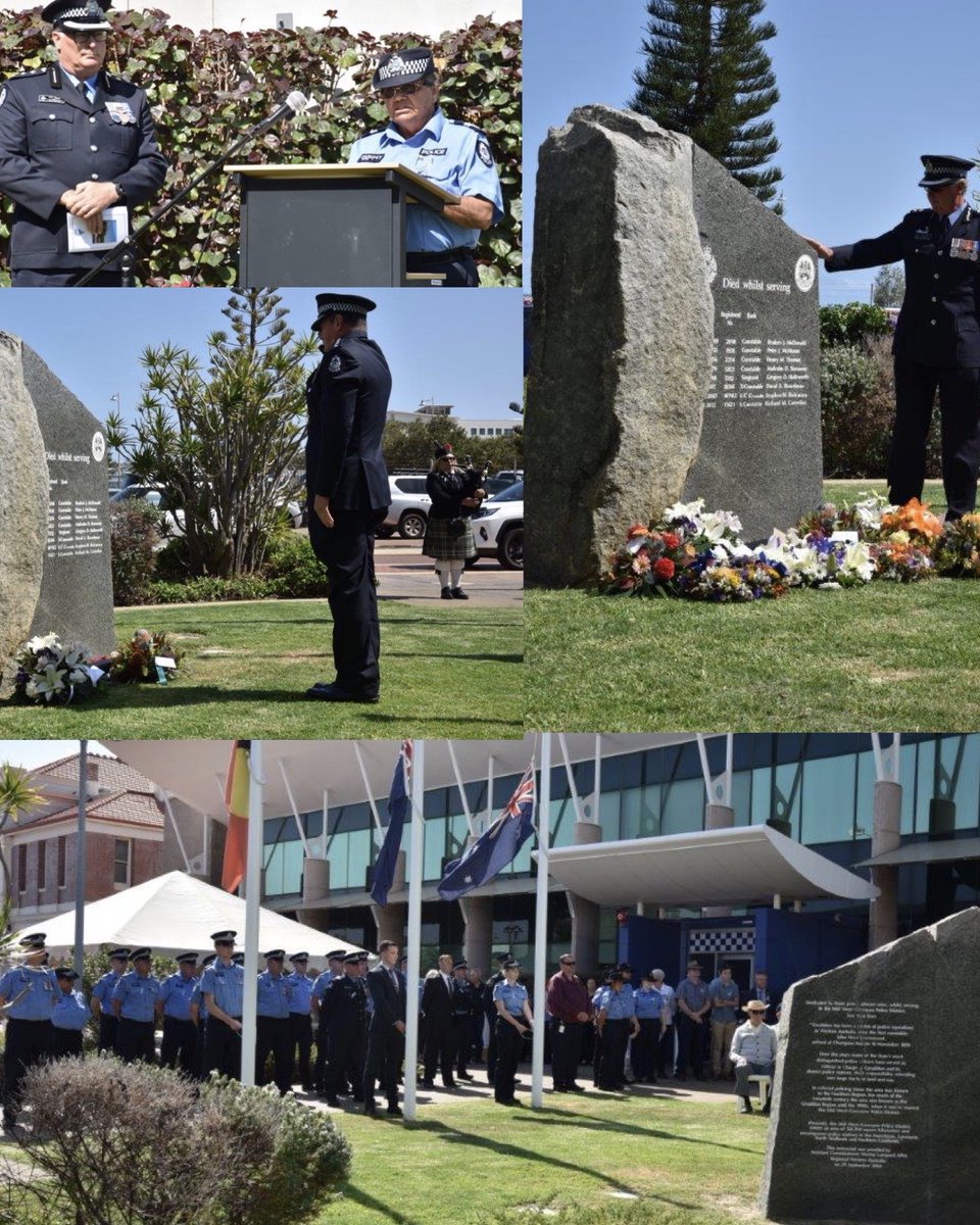 Fantastic Police Remembrance Day ceremony in Geraldton today.  Thankyou to those that attended to commemorate police officers that have sadly fallen in the line of duty, and also to express appreciation to all officers that are still out there serving our communities. #fb