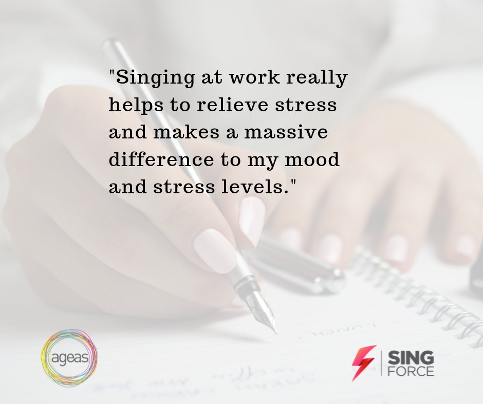 Managing our stress levels each day can be difficult, especially at the moment. Singing (and dancing!) at home can have the same effect. 

#SingingIsGoodForYou #MentalHealth #StaffWellbeing