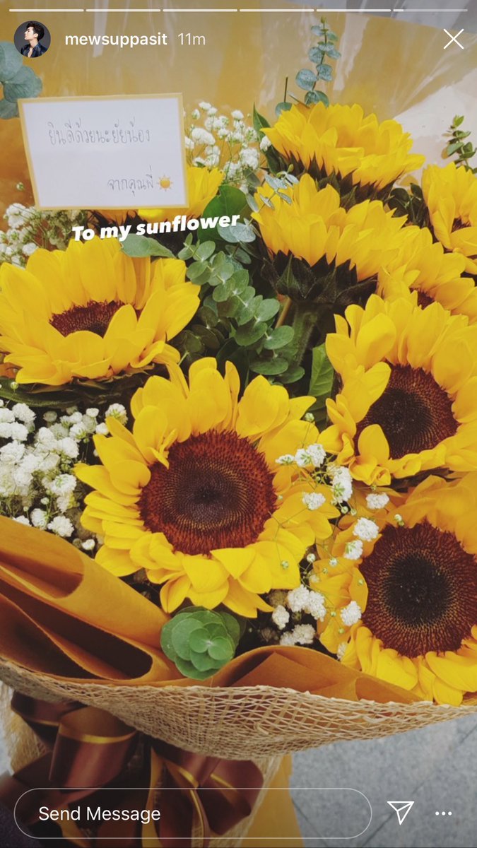 MewracleKiss's tweet photo. 🐼To my sunflower

⚽️@.MewSuppasit Thank you ngub☺️

/ M Y-S U N-F L O W E R. MY MY MY 🌻 😭😭😭 yes yes he’s yours, now you’ve claimed, take him take him~~😭
#แฟนผมหาย #GulfKanawut #MewSuppasit https://t.co/FnWmxBgEzn