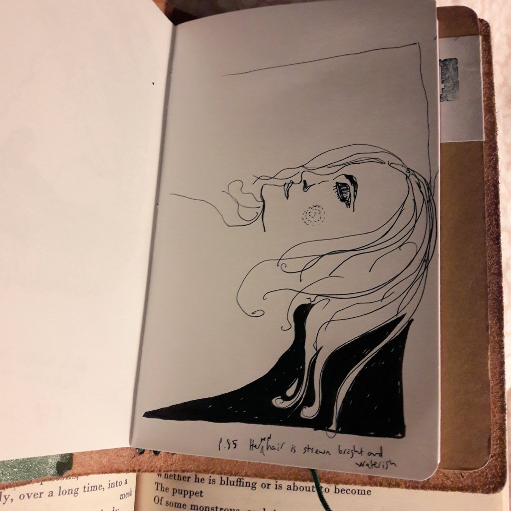 chichiparish's tweet image. #sketch #tedhughespoetry #sketchbook #tedhughespoetry #tedhughesgaudete #pocketnòtebook #williamhannahuk