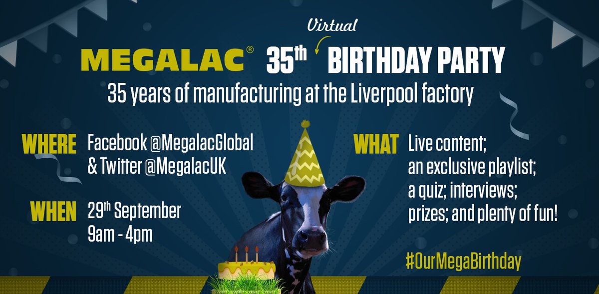 MegalacUK's tweet image. In the famous words of P!nk, Let's Get This Party Started! We’re ready and raring to go for a full day of fun and surprises, to celebrate 35 years of manufacturing at our Liverpool factory. 

Make sure you get involved and celebrate with us 🎉

#OurMegaBirthday
