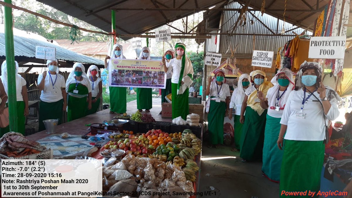 MoirangSenny's tweet photo. Haat Bazaar aiming to attract more participation of Community by Supervisor ,AWWs &amp; AWHs of Sector 23 ICDS proj Imp/E1 Sawombung. #POSHANMaah2020 @narendramodi @smritiirani @POSHAN_Official @MinistryWCD #Local4Poshan @NBirenSingh @NgangomU @BanteeKonthouj1 @ManipurPoshan. https://t.co/3aqqOESGFH