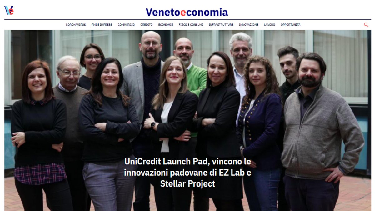 EZLab_solutions's tweet photo. Abbiamo vinto l'#𝐔𝐧𝐢𝐜𝐫𝐞𝐝𝐢𝐭𝐋𝐚𝐮𝐧𝐜𝐡𝐏𝐚𝐝𝟐𝟎𝟐𝟎 🚀🚀🚀

Il programma di accelerazione di @UniCredit_IT dedicato a nuove realtà imprenditoriali ad alto potenziale 💪

Ecco l'articolo completo: https://t.co/cg20MJFnm2

#ezlab #blockchain #padova #innovazione #futuro https://t.co/icPamGg6EM