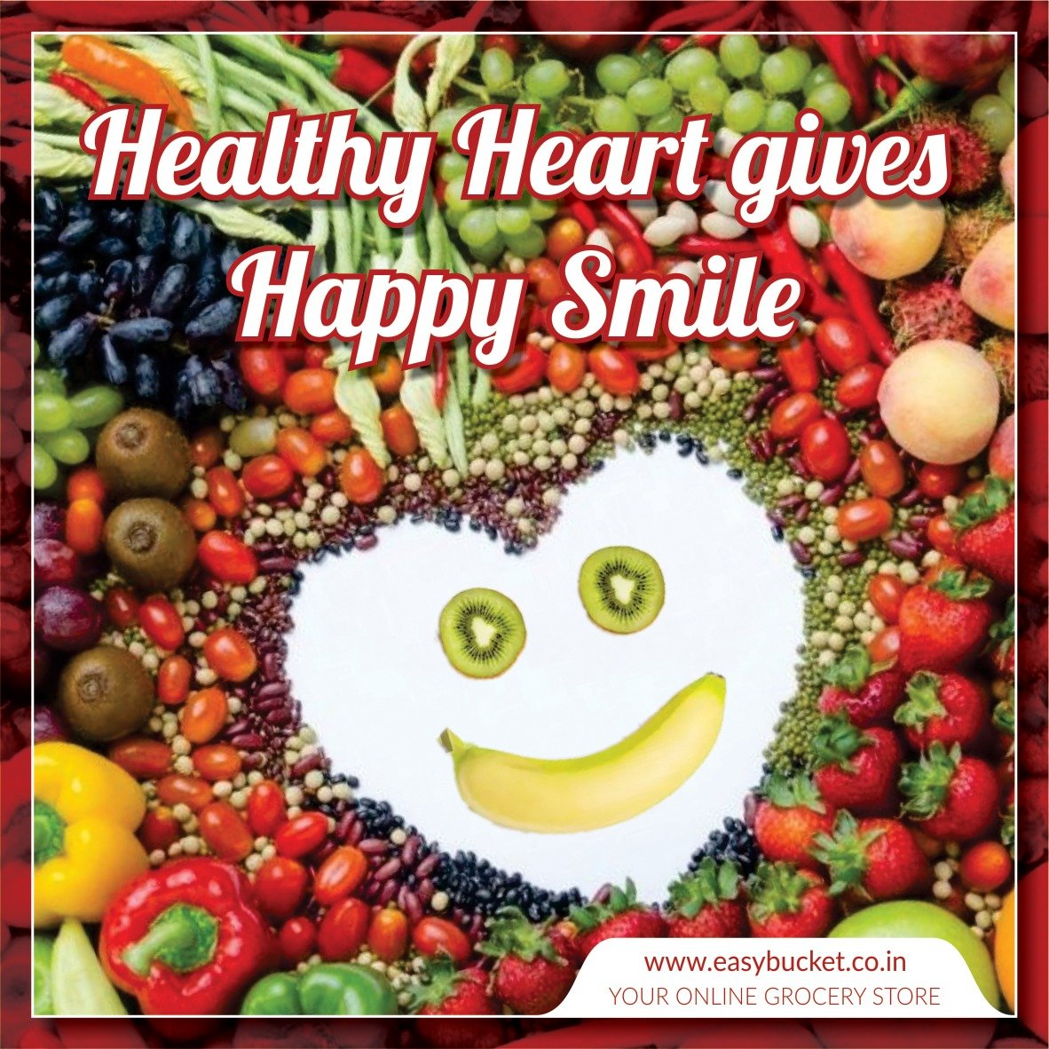 easy_bucket's tweet photo. A #healthyheart leads to a #happysmile 😊
#BeHealthy, #BeHappy !

#Tuesday #onlinegrocery #fruits #vegetables #groceryshopping https://t.co/TA7KWYpiB0