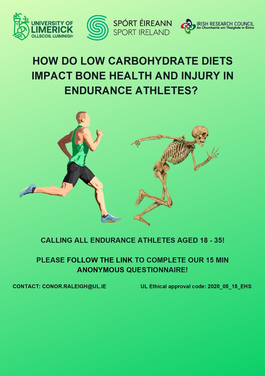 We are investigating bone health and diet in endurance athletes. Please complete if you are an athlete and / or share if you work with endurance athletes. Thanks!
bit.ly/2ZwYBqv
<a href="/BDA_SNG/">BDA Sports Nutrition Group</a> @SENG_INDI <a href="/SENregister/">SENR</a> <a href="/PINESorg/">PINESorg</a>