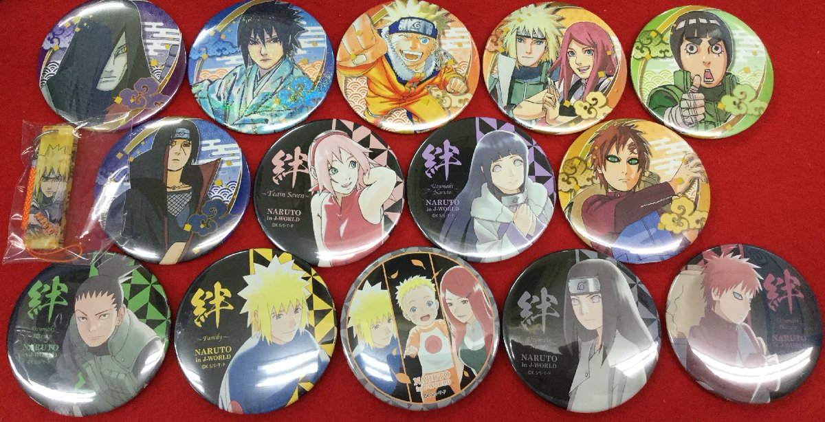 NARUTO j-world 缶バッジコミック/アニメグッズ