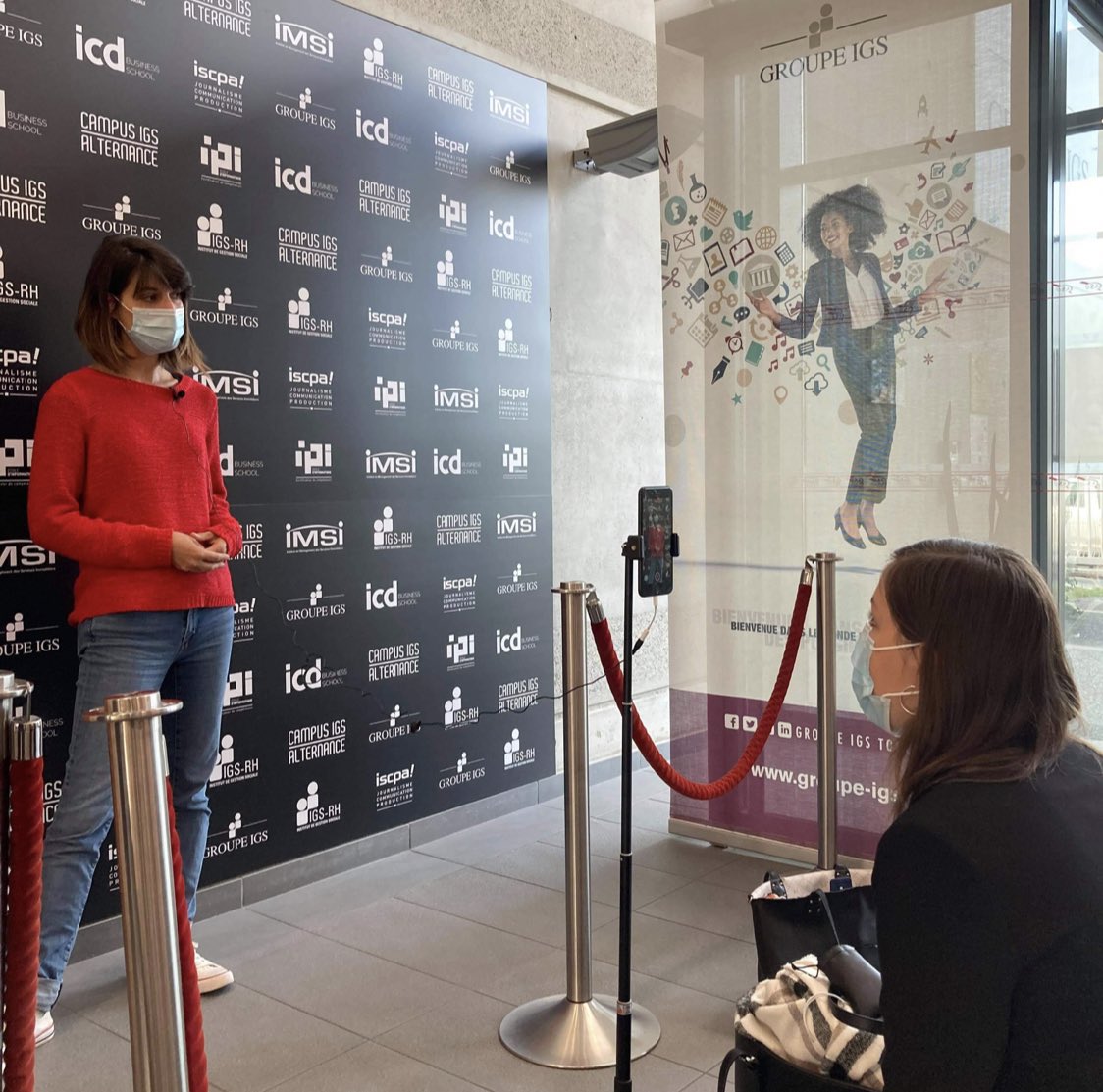 🦊 Aujourd’hui, préparation de la dernière vidéo du #touremedia avec <a href="/SoArutunian/">Sophie Arutunian</a>, responsable pédagogique de l’iscpa et féministe engagée ✊🏼!#touremedia2020 #G4 #toulouse #teamiscpa
