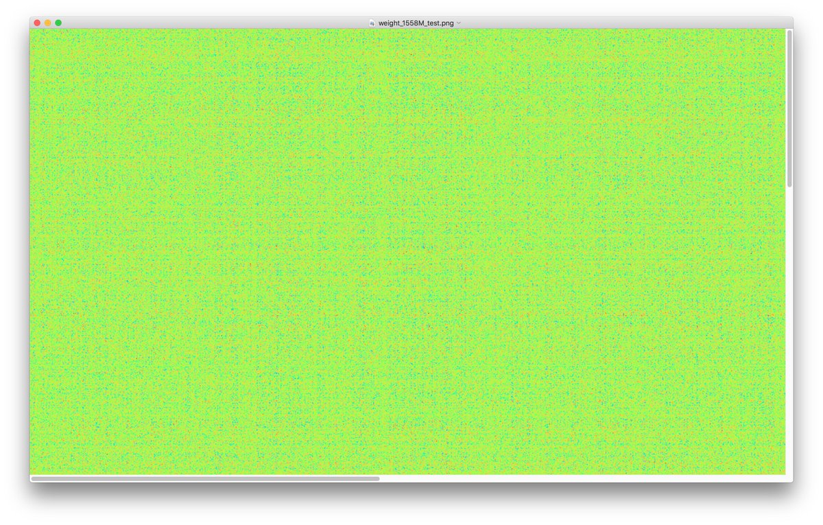 The next 2048 vocab embeddings from 1.5B don't seem to have a clear pattern. I wonder what was special about the vertical stripes from the previous 2048...